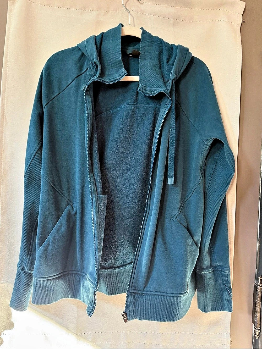 Athleta Women's Hooded Zip Jacket in Blue